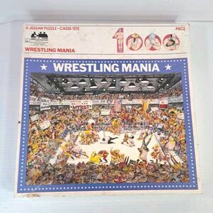 1984 Wrestling Mania 1000 Pc Jigsaw Puzzle American Publishing Complete Vintage